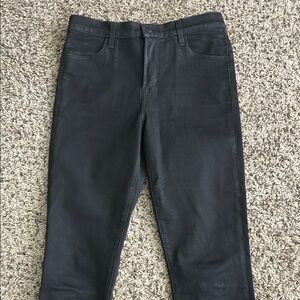 J Brand Jeans Maria Skinny High Waist in Silver Lament Black SZ 29 Like New!